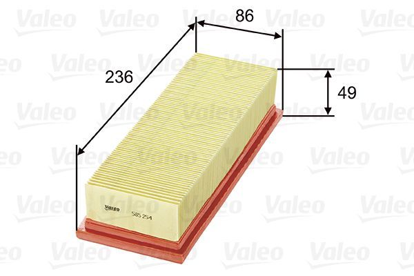 Hava Filtresi  Fiat Uno (146)(11.1989->)  VALEO 585254