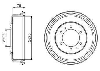 Kampana Arka Sağ veya Sol BOSCH 0 986 477 233  1315740 7S611113AA MB895470