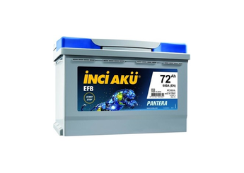 Akü (12V - 72 AH) Start Stop Efb 680 En Pantera L3  İNCİ 1010211 4213  