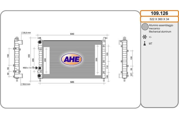 Su Radyatörü  LAND ROVER ORJINAL LR162123