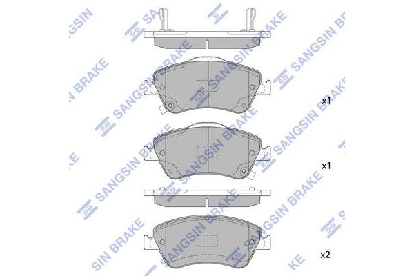 Fren Disk Balata Ön Toyota Auris (E15)(10.2006->)  SANGSIN SP1500