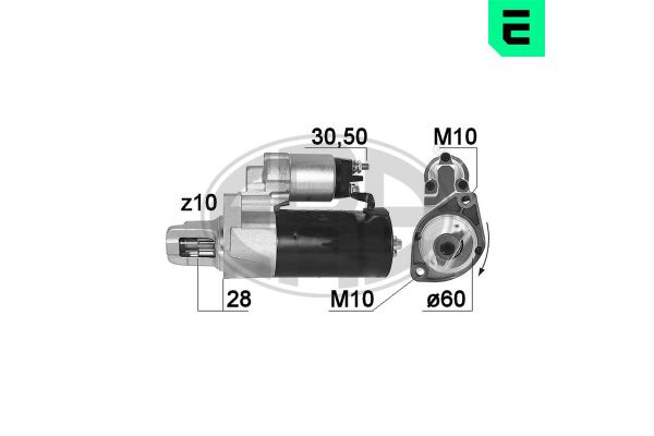 Marş Dinamosu  Mercedes Sprinter III Kamyonet RWD/AWD (907)(02.2018->)  ERA 220949A