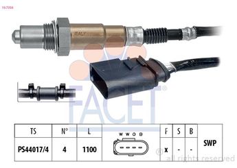 Oksijen (Lambda) Sensörü  FACET 10.7356  6B906265B 06B 906 265 B