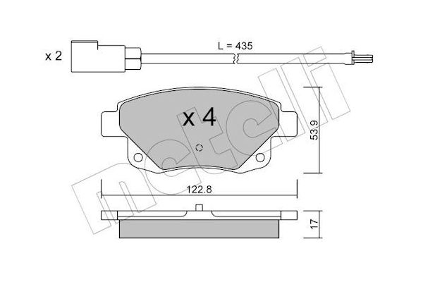 Fren Disk Balata Arka Ford Transit Kombi (TT9)(2006->)  OTOZONE FDA3002-R2