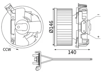 Kalorifer Motoru  MAHLE AB 445 000S  7701060014 7701060015 7701209802