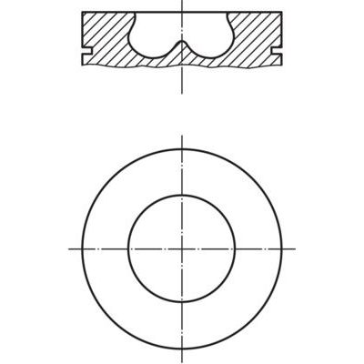 Piston (83.01MM-STD)  Volkswagen Touareg (7L6)(12.2006->2010)  GOETZE 87-70070-STD