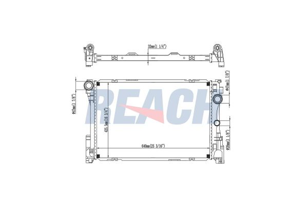 Su Radyatörü  Honda CR-V (RE)(01.2007->)  BSG 35-520-020
