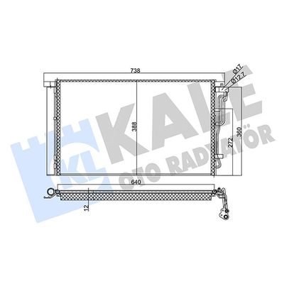 Klima Radyatörü  Hyundai Elantra (AD)(2016->)  KALE 354025
