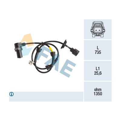 Abs Sensörü Ön Sağ Chevrolet Aveo HB (2008->)  FAE 78163