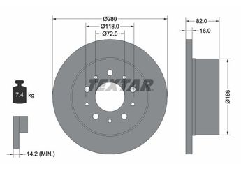 Fren Disk Ayna Arka Sağ ve Sol EUROREPAR E169247  E169247 1606306680 4246G7 4246Y7 4246Y9 4249L0 46833806 1618862980 4249E6 1341046080 71740118