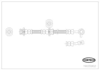 Fren Hortumu Ön Sol MGA 51275  462108H305 462108H30B