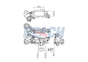 Motor Yağ Soğutucu  AKD OP146108  5650364 93186324 25199751