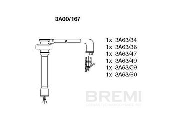 Buji Kablosu  BREMI 3A00/167  MD331092