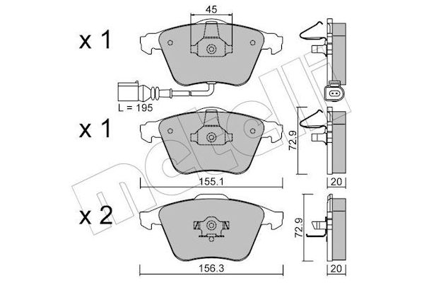 Fren Disk Balata Ön METELLI 22-0549-2