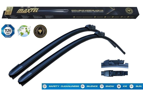 Silecek Süpürgesi Ön Muz Tip 700/400 mm - 28/16 inç MAXTEL 12110602