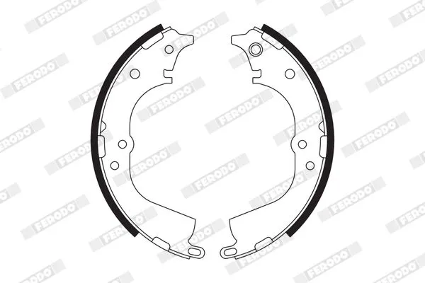 Fren Pabuçlu Balata Arka Toyota Hilux (N85/145/150)(1989->)  MGA 54168