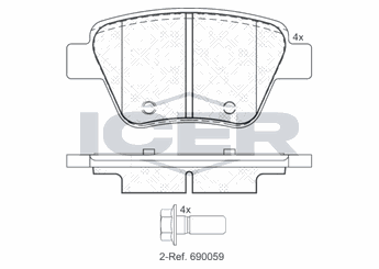 Fren Disk Balata Arka HATTAT 3032443  5K0698451C 5K0698451 5K0 698 451 8660000785 86 60 000 785 8660004438 86 60 004 438 5K0 698 451 C 2K5698451 2K5 698 451 5K0698451A 5K0 698 451 A JZW698451Q JZW 698 451 Q