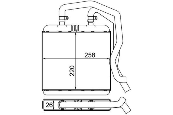 Kalorifer Radyatörü  MAHLE AH 12 000S