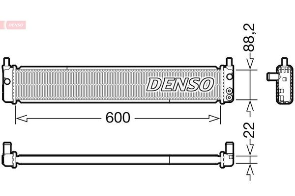Su Radyatörü  DENSO DRM50135
