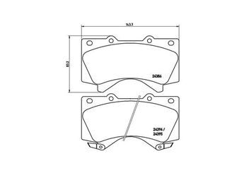 Fren Disk Balata Ön MAGNETI MARELLI 363700483107  44660C010 446502440 0446502440 44650C020 044650C020 446560280 0446560280 446560281 0446560281 44656028179 044656028179 446560300 0446560300 446560330 0446560330 4465YZZEJ 04465YZZEJ