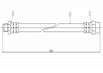 Fren Hortumu Ön Sağ veya Sol CAVO C800 099A  171611701B