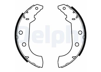 Fren Pabuçlu Balata Arka DELPHI LS1347  4241K1 4241.K1 424155 4241.55 4241G6 4241.G6 4241K3 4241.K3 4241J0 4241.J0