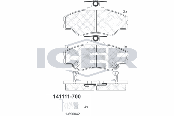 Fren Disk Balata Ön KALE BALATA 23081 190 05 ANS