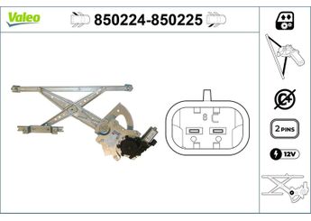 Cam Krikosu Arka Sol VALEO 850224  77781550 82474929 824874640