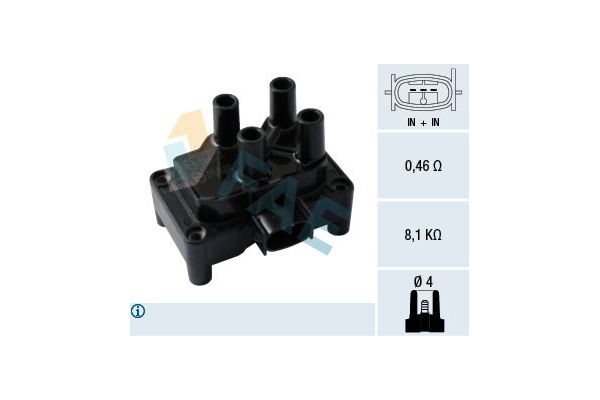 Ateşleme Bobini  Ford Tourneo Connect (TC7)(2002->)  BREMI 20155