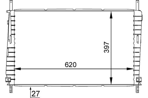 Su Radyatörü  Ford Mondeo 4/5 Kapı (GE)(2000->)  MAHLE CR 1141 000S