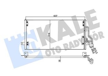 Klima Radyatörü  KALE 345765  MB115853 KMB657967 KMR115813 KMR115814 MB657967 MB657968 MR115813 MR115814
