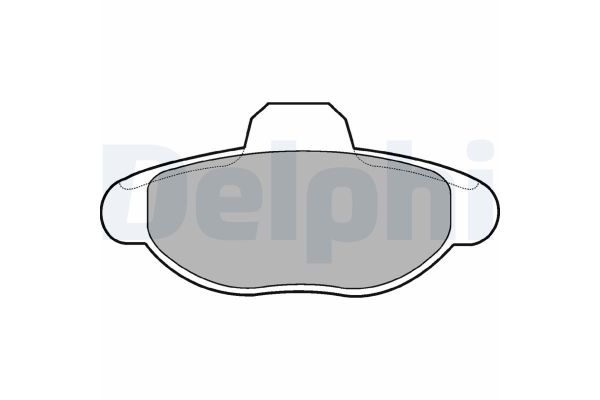 Fren Disk Balata Ön Fiat Cinquecento (170)(1993->)  DELPHI LP771