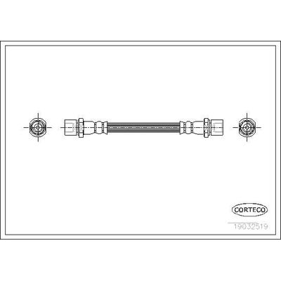 Fren Hortumu Arka Sağ veya Sol Subaru Impreza (G10/GFC)(1993->)  CAVO C900 494A