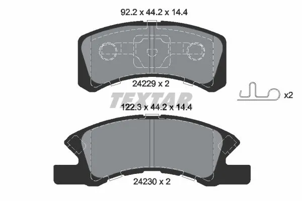 Fren Disk Balata Ön Daihatsu Cuore (L251)(2003->2007)  OTOZONE FDO9070-R