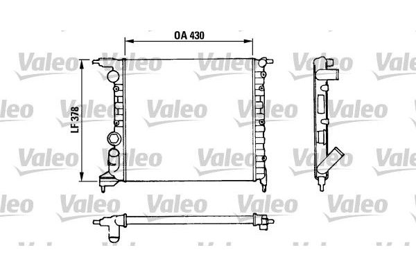 Su Radyatörü  Renault Clio I Faz III (04.1996->)  VALEO 816658