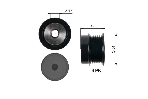 Alternatör Kasnağı  GATES OAP7035