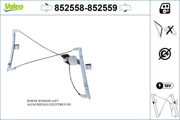 Cam Krikosu Ön Sol VALEO 852558