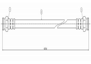 Fren Hortumu Arka Sağ veya Sol CAVO C800 138A  6K9611776