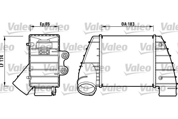 Turbo Radyatörü  Audi S3 (8L)(11.1998->)  VALEO 817487
