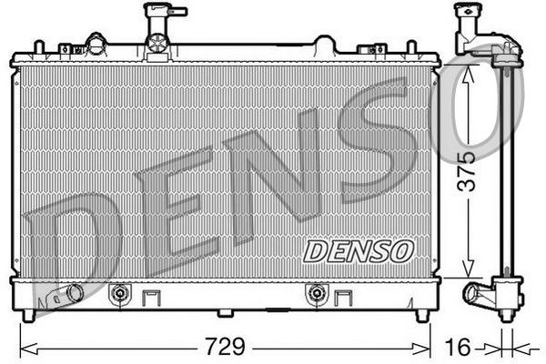 Su Radyatörü  DENSO DRM44024