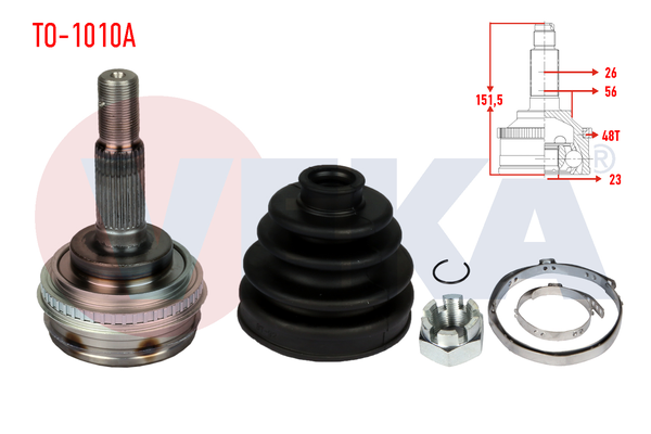 Aks Kafası Ön Dış Sağ veya Sol VEKA TO-1010A