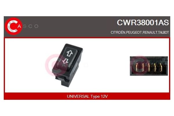 Cam Açma Düğmesi Ön Sağ MAXTEL 18201001