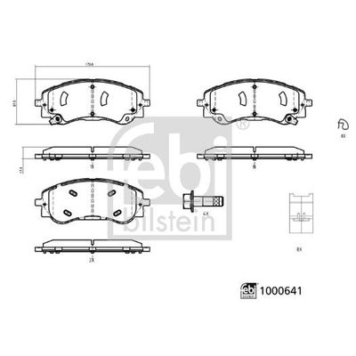 Fren Disk Balata Ön Aiways   FEBI BILSTEIN 1000641