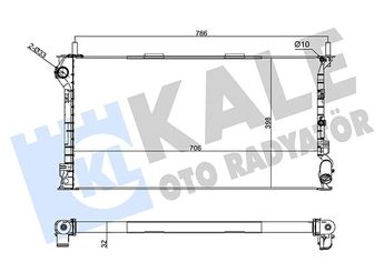 Su Radyatörü  KALE 174700  17117534914 1365996 4T168005GA