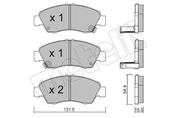 Fren Disk Balata Ön Honda Civic 3/4 Kapı (EJ/EK)(09.1995->)  KALE BALATA 21697 158 05 ANS