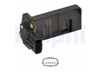 Hava Debimetresi  DELPHI AF10749-12B1  2505031 8976019670 97601967