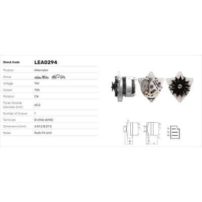 Alternatör  LUCAS ELEKTRIK LEA0294