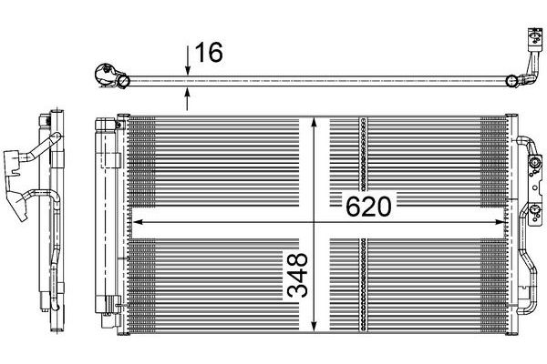 Klima Radyatörü  BMW i8 Serisi Coupe (I12)(09.2014->)  MAHLE AC 652 000S
