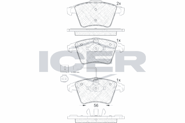 Fren Disk Balata Ön KALE BALATA 23746 201 05 ANS KD13