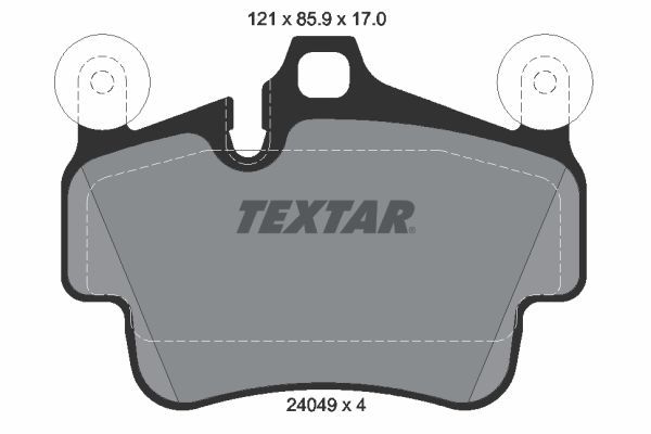 Fren Disk Balata Ön Porsche Boxster (Typ 987)(08.2004->)  TEXTAR 2404903